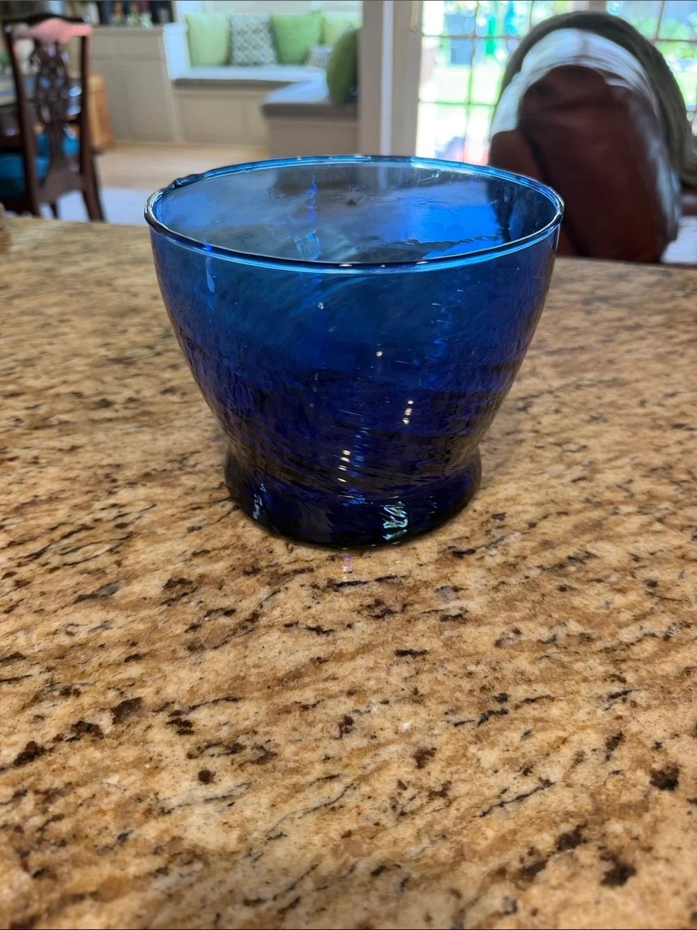 Cobalt Blue Handblown Glass Vase